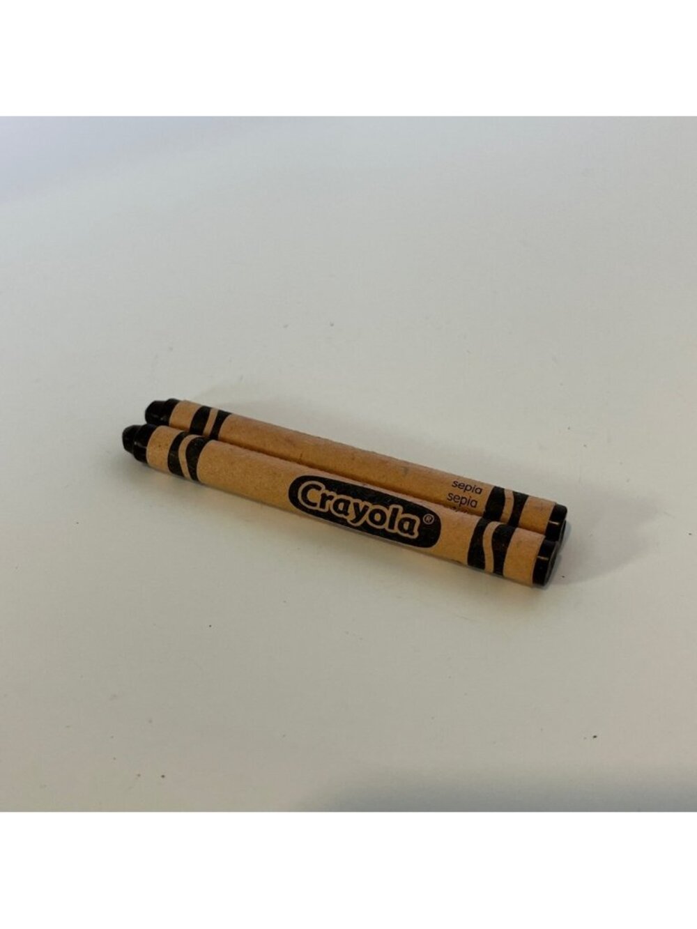 5/$25 Vintage 90s Sepia Brown Crayola Crayon Replacement Lot of 2 Used